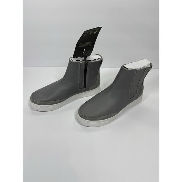 Timberland Atlanta Green Chelsea Grey Full Grain Boot Women's Size 6.5 Leather - Picture 2 of 8